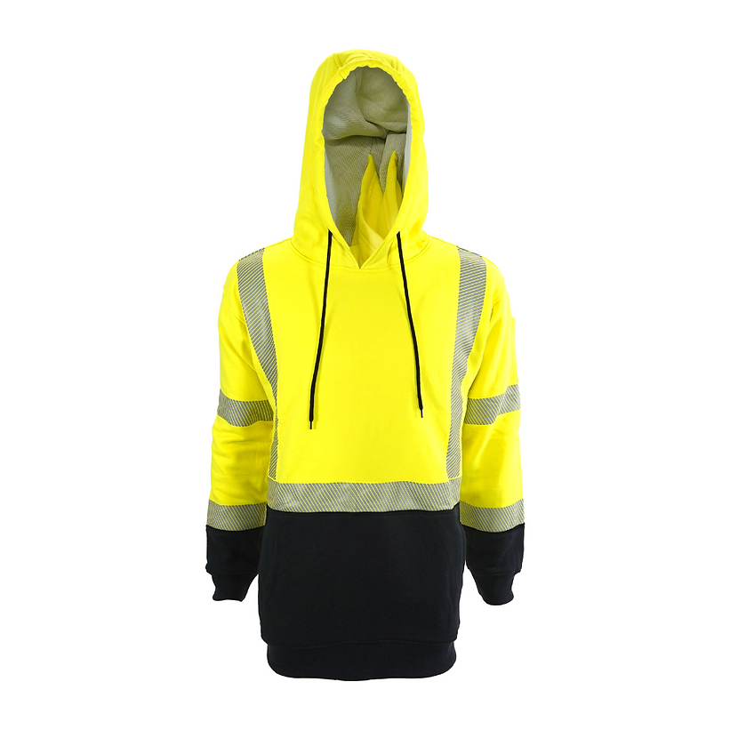 FR double layer hoodie with white background
