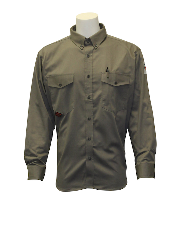 Stanco 7oz. FR Deluxe Button-Down Collar Shirt - Gray (FRCN412-GRY)