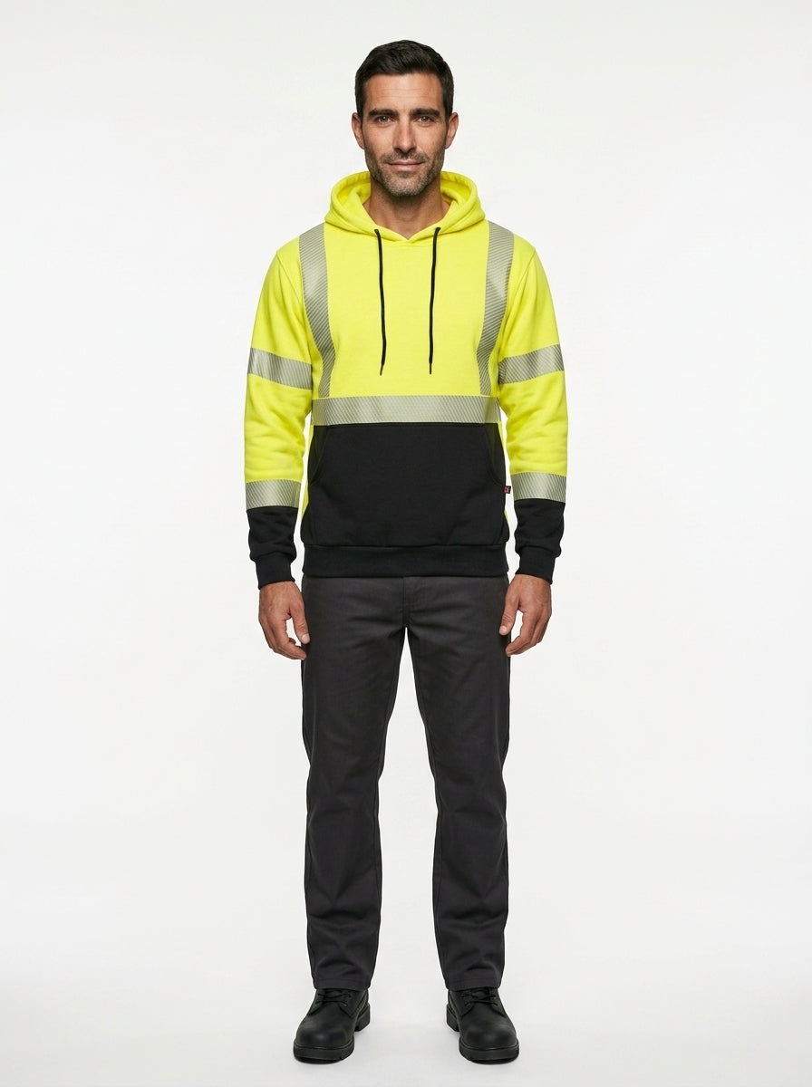 FR Pullover Hoodie - 2-Tone Hi-Vis - Class 3 | Fireball Safety