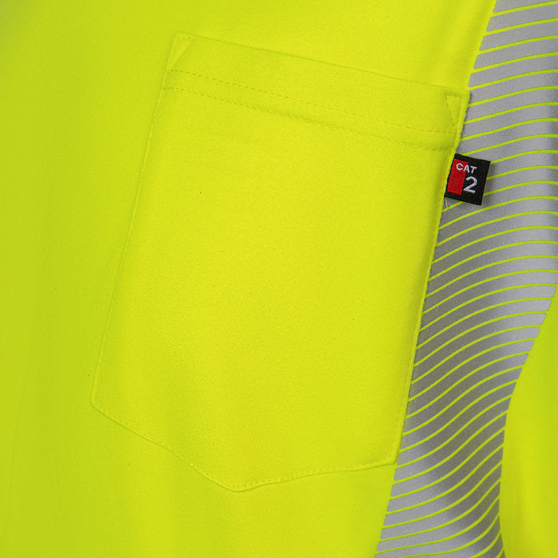 FR Hooded Long Sleeve T-Shirt CAT 2 Class 3 - 9.0 Cal Hi-Vis