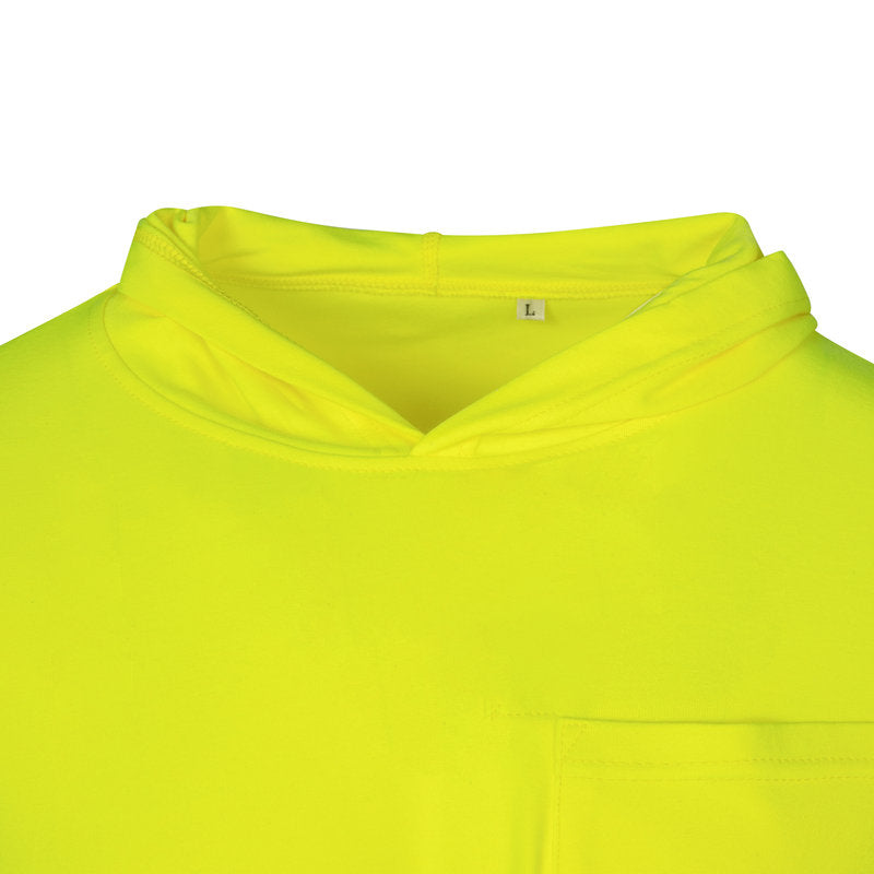 FR Hooded Long Sleeve T-Shirt CAT 2 Class 3 - 9.0 Cal Hi-Vis