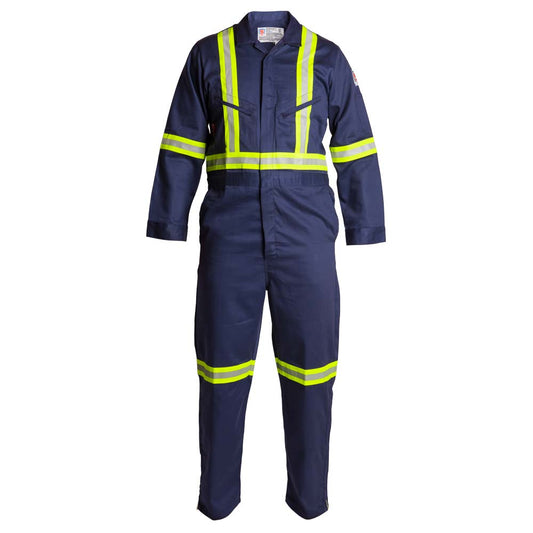 Stanco 7.5 oz Full-Featured FR Deluxe Style Coverall - Navy Blue (FRC686NB)
