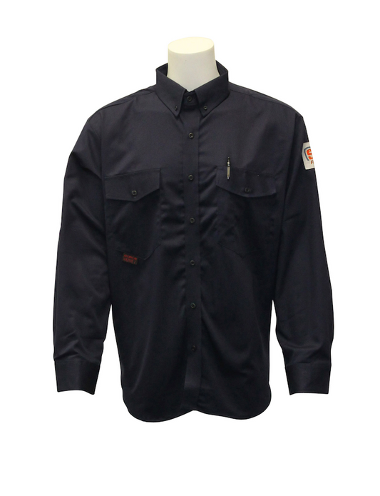 Stanco 7oz. FR Deluxe Button-Down Collar Shirt - Navy Blue (FRCN412-NB)