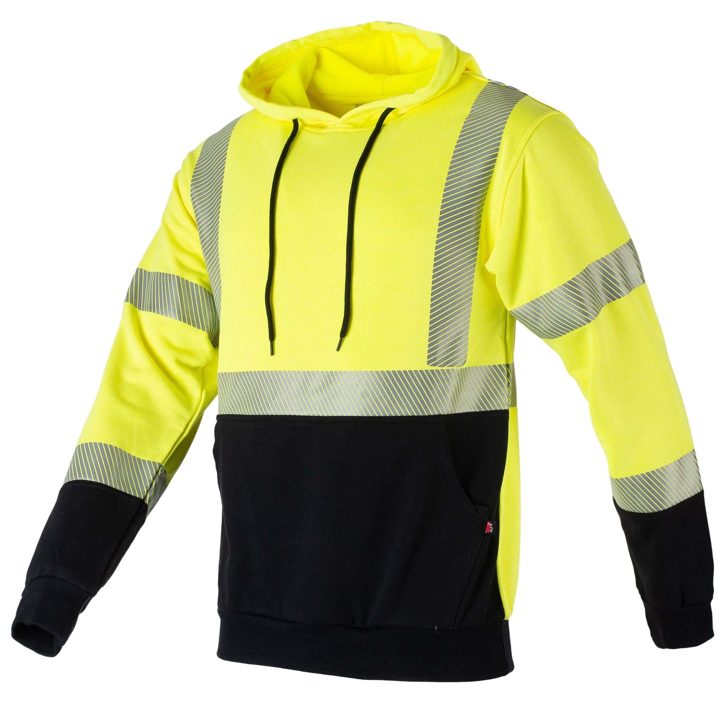 A hi-vis fleece hoodie. The hoodie is flame-resistant and provides warmth and protection against arc flashes and other workplace hazards. It's perfect for construction, welding, and outdoor workers.