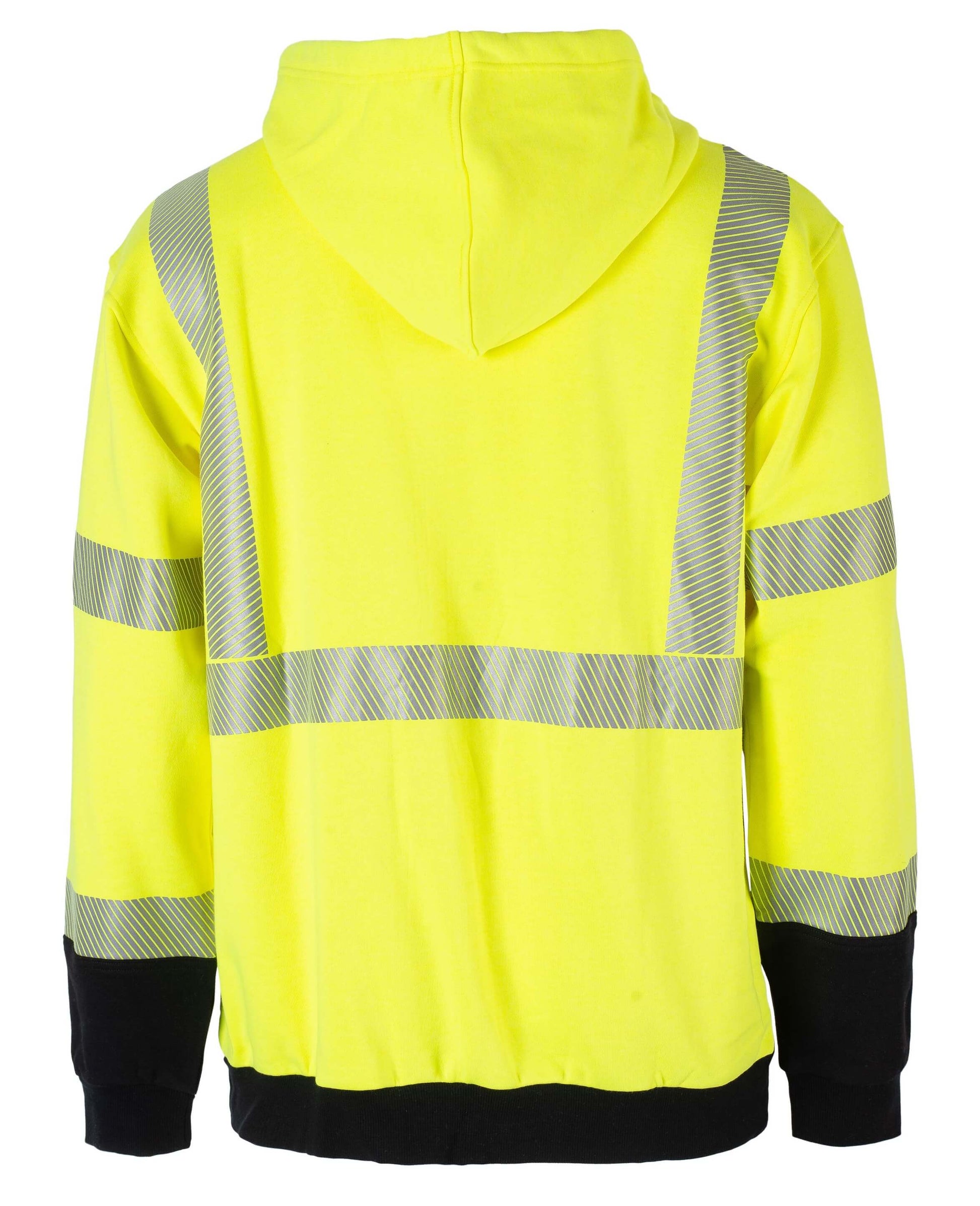 A hi-vis fleece hoodie. The hoodie is flame-resistant and provides warmth and protection against arc flashes and other workplace hazards. It's perfect for construction, welding, and outdoor workers.