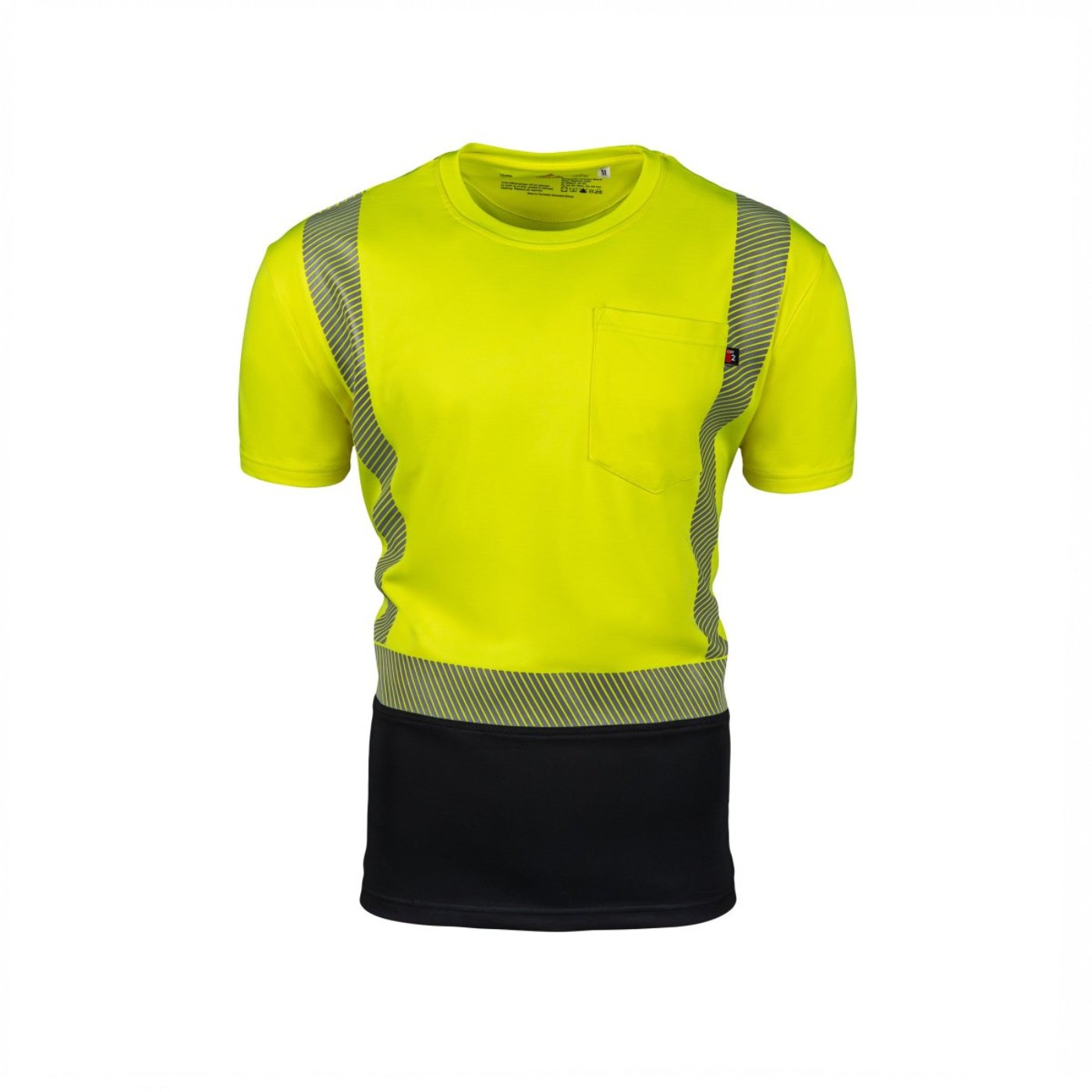 This short sleeve shirt is flame-resistant and provides protection against arc flashes and other workplace hazards. It's perfect for construction workers, road crews, and traffic control personnel.