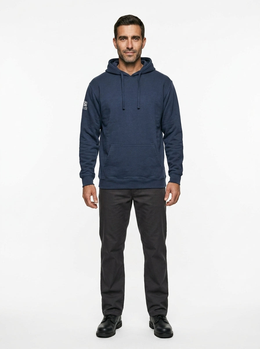 Flame Resistant (FR) Pullover Hoodie — On Model - Neutral | Generated by Modelize