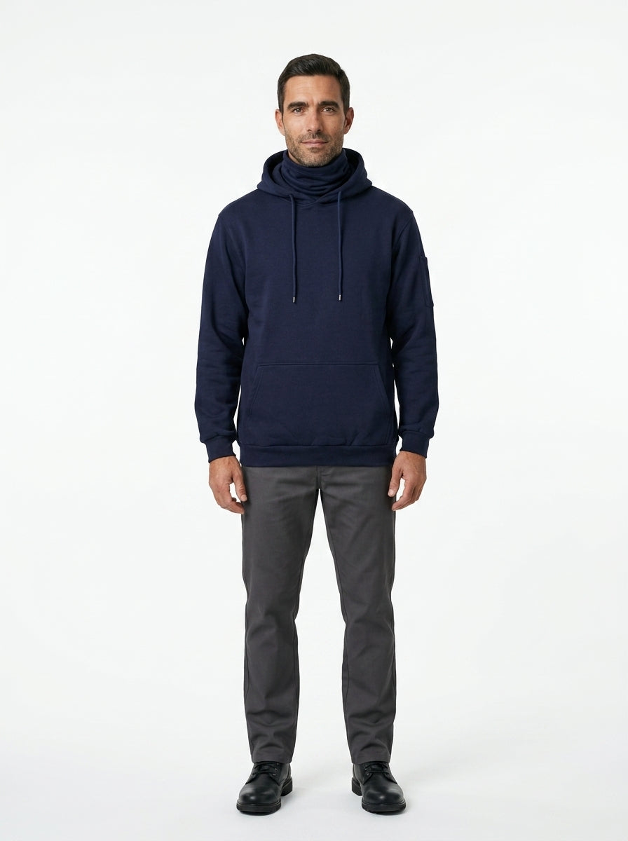 Flame Resistant (FR) Pullover Hoodie — On Model - Neutral | Generated by Modelize
