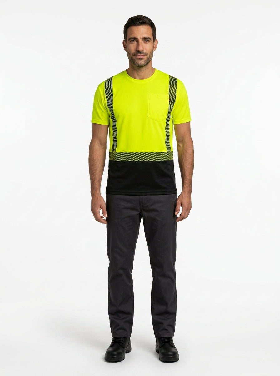 FR Short Sleeve T-Shirt — On Model - Neutral | Generated by Modelize